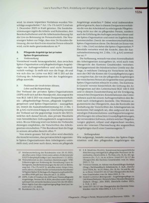 Vorschauseite 4: Anstellung von Angehörigen durch Spitex-Organisationen - arbeitsund krankenversicherungsrechtliche Aspekte