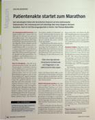 Vorschauseite 1: Patientenakte startet zum Marathon Correction: Patientenakte startet zum Marathon