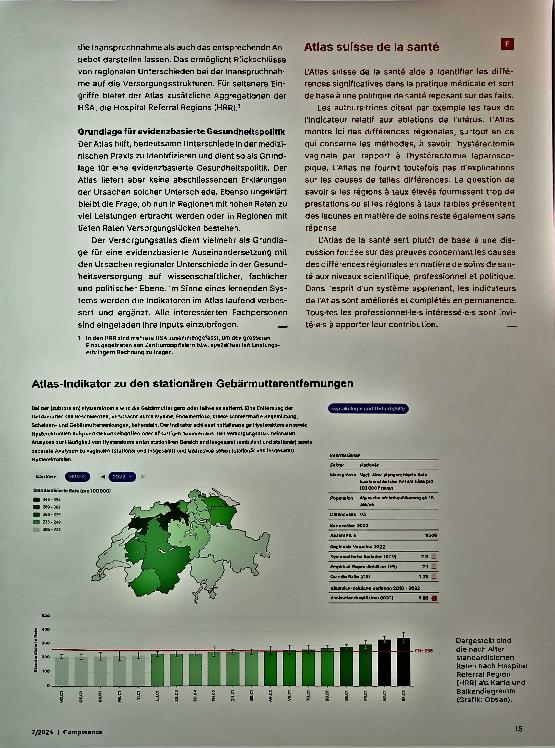 Vorschauseite 2: Schweizer Atlas der Gesundheitsversorgung