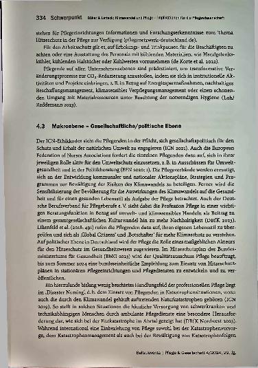 Vorschauseite 6: Klimawandel und Pflegeimplikationen für die Pflegewissenschaft