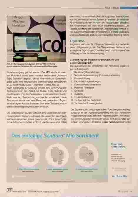 Vorschauseite 3: Ambient Care - Digitale Unterstützungssysteme in der Wundversorgung