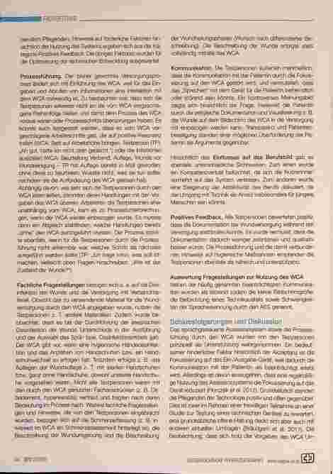 Vorschauseite 4: Ambient Care - Digitale Unterstützungssysteme in der Wundversorgung