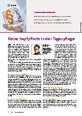 Vorschauseite 1: Keine Impfpflicht in der Tagespflege.
