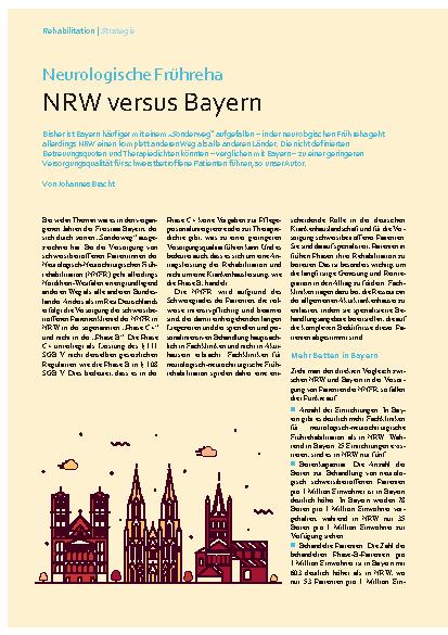 Vorschauseite 1: Neurologische Frühreha NRW versus Bayern