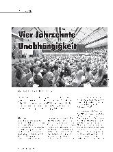 Vorschauseite 1: Vier Jahrzehnte Unabhängigkeit