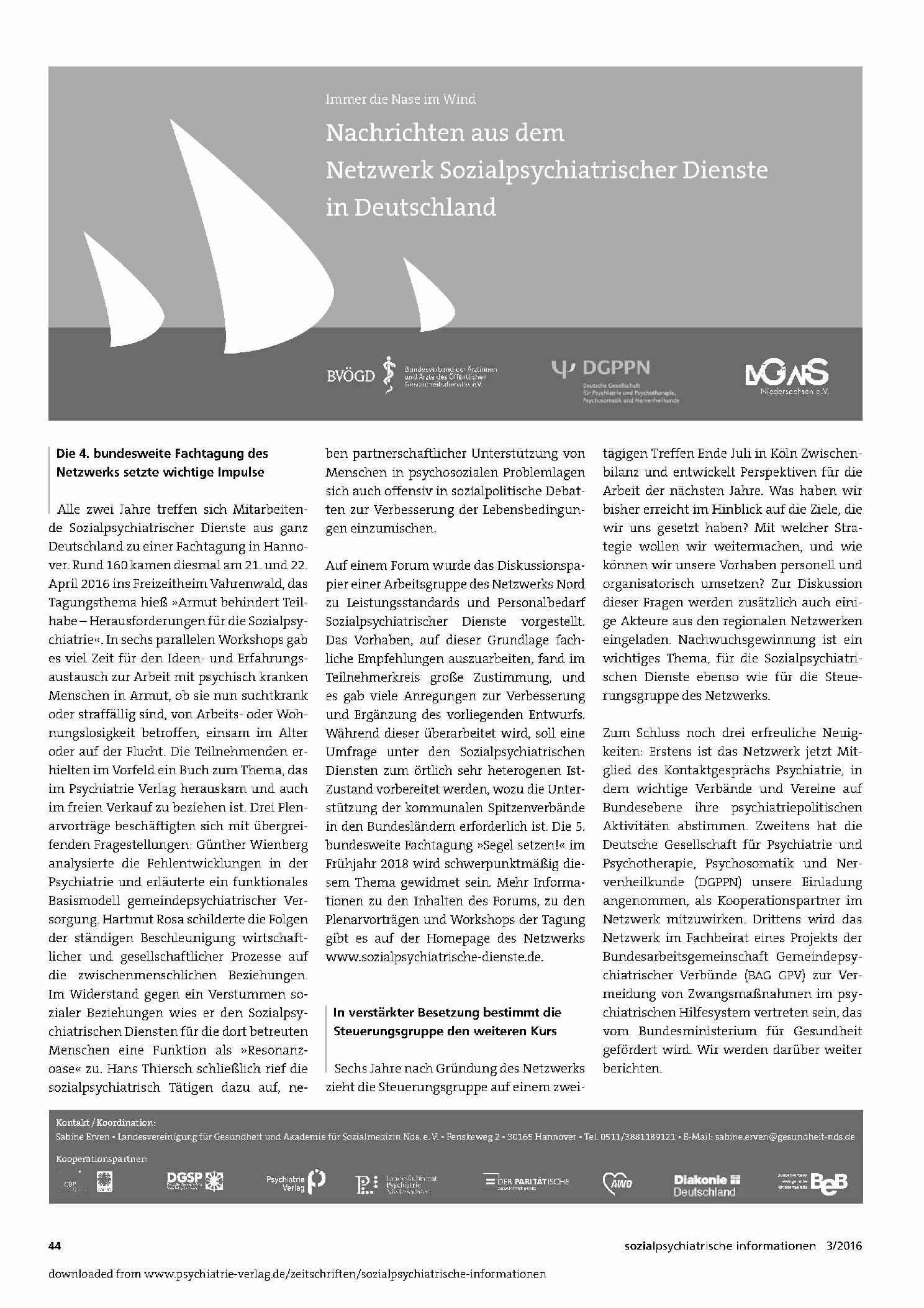 Vorschauseite 1: Immer die Nase im Wind