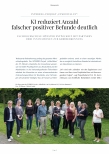 Vorschauseite 1: KI reduziert Anzahl falscher positiver Befunde deutlich.