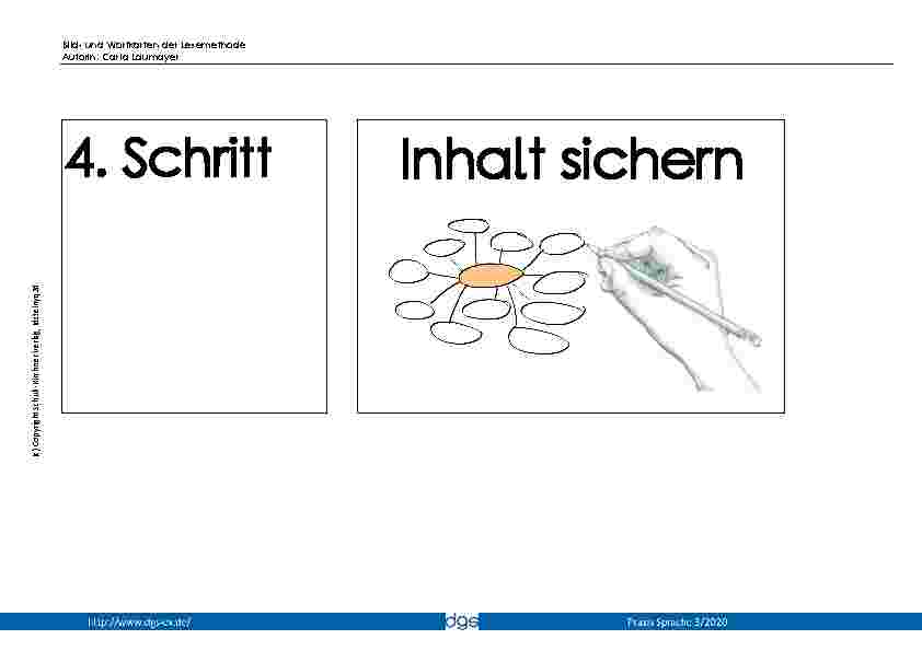 Vorschauseite 4: Bild-und Wortkarten der Lesemethode