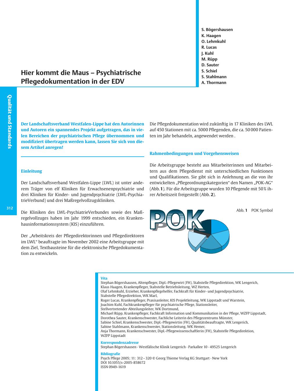 Vorschauseite 1: Hier kommt die Maus - Psychiatrische Pflegedokumentation in der EDV