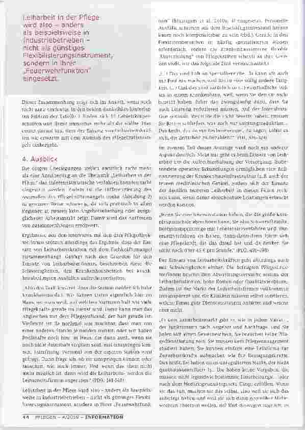 Vorschauseite 5: LEIHARBEIT IN DER PFLEGE ERGEBNISSE AUS DEM HESSISCHEN PFLEGEMONITOR