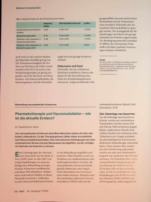 Vorschauseite 1: Pharmakotherapie und Neuromodulation - wie ist die aktuelle Evidenz?