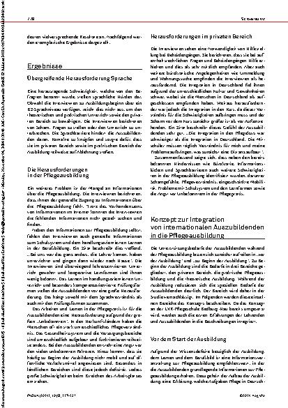 Vorschauseite 2: Unterstützung internationaler Auszubildender in der Pflegeausbildung