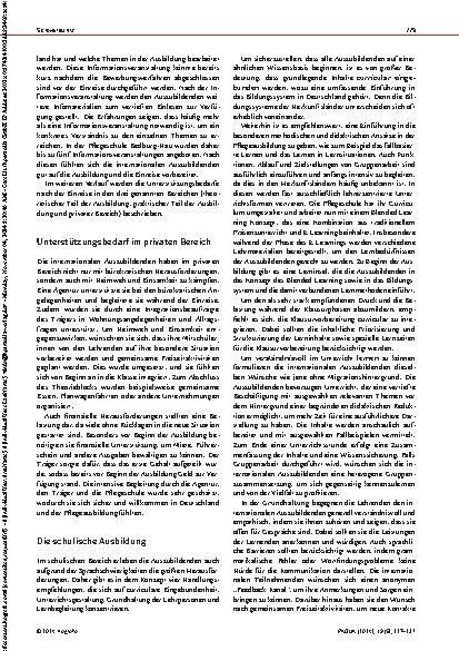 Vorschauseite 3: Unterstützung internationaler Auszubildender in der Pflegeausbildung