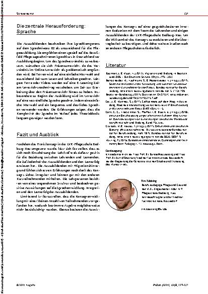 Vorschauseite 5: Unterstützung internationaler Auszubildender in der Pflegeausbildung