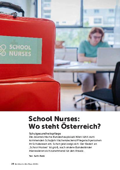 Vorschauseite 1: School Nurses: Wo steht Österreich?