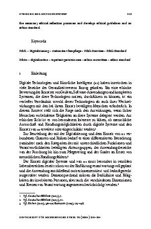 Vorschauseite 2: Ethische Herausforderungen durch die Digitalisierung in der stationären Altenpflege