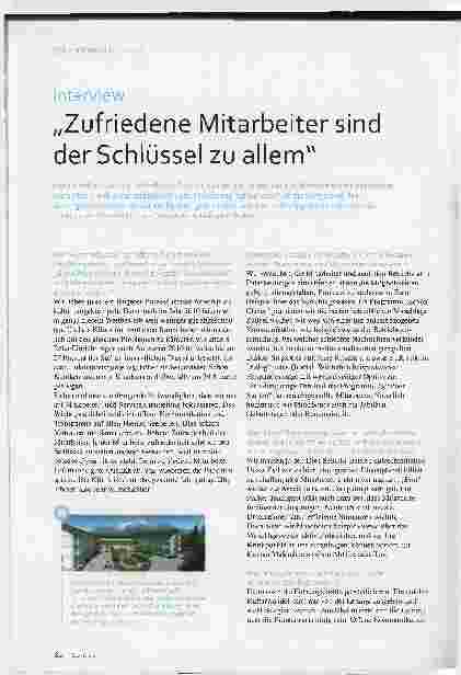 Vorschauseite 1: "Zufriedene Mitarbeiter sind der Schlüssel zu allem."