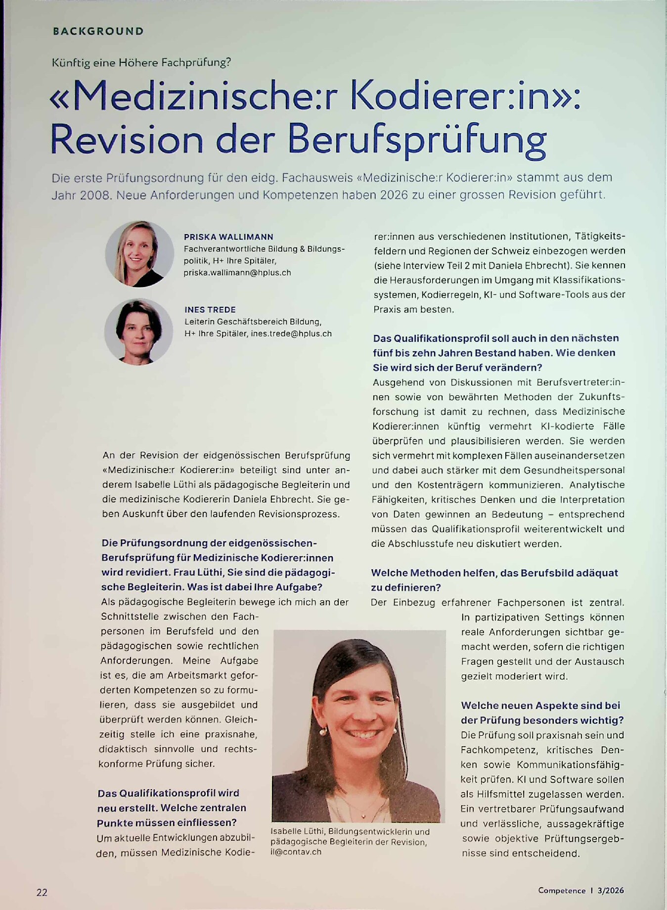 Vorschauseite 1: Medizinische: r Kodierer: in: Revision der Berufsprüfung