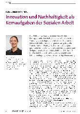 Vorschauseite 1: Innovation und Nachhaltigkeit als Kernaufgaben der Sozialen Arbeit