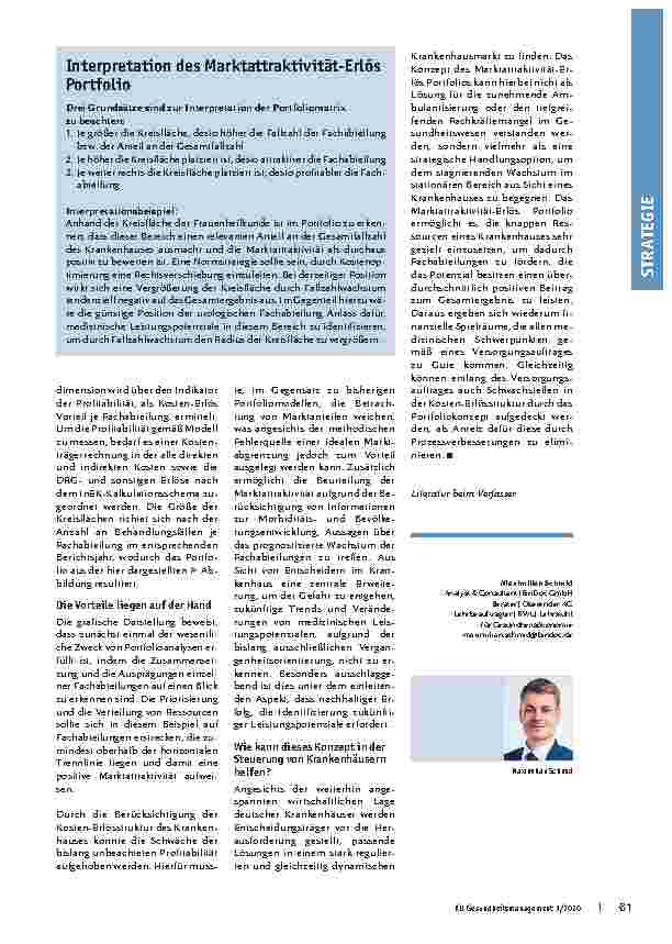 Vorschauseite 3: Die richtigen Entscheidungen: Die Portfolioanalyse zur Identifizierung medizinischer Leistungspotenziale
