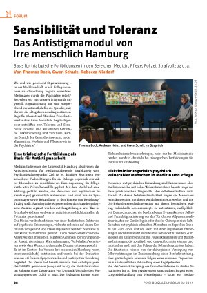 Vorschauseite 1: Sensibilität und Toleranz . Das Antistigmamodul von Irre menschlich Hamburg
