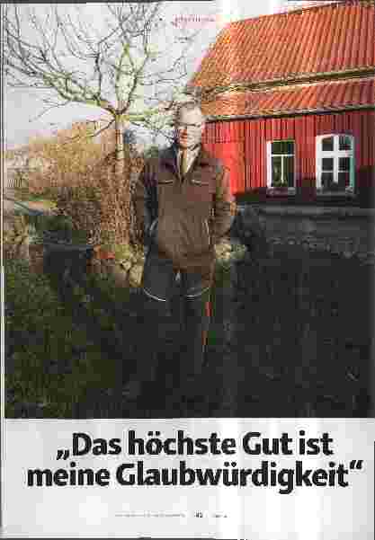 Vorschauseite 1: "Das höchste Gut ist meine Glaubwürdigkeit. "