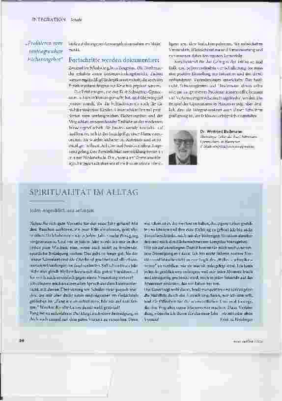 Vorschauseite 3: Gemeinsam im Gymnasium