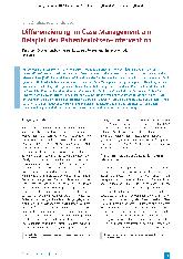 Vorschauseite 1: Differenzierung im Case Management am Beispiel der Patientenlotsen-Intervention