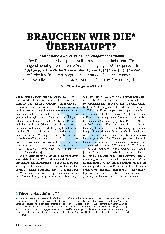 Vorschauseite 1: Brauchen wir die* überhaupt?