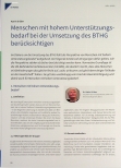 Vorschauseite 1: Menschen mit hohem Unterstützungsbedarf bei der Umsetzung des BTHG berücksichtigen.