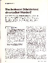 Vorschauseite 1: Was bedeutet Débridement chronischer Wunden?