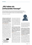 Vorschauseite 1: "Wir haben ein umfassendes Konzept."