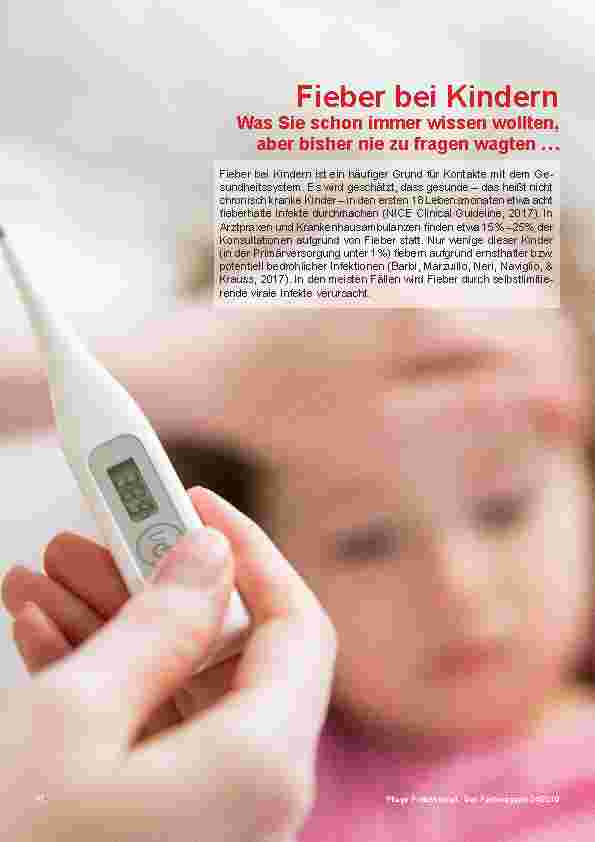 Vorschauseite 1: Fieber bei Kindern Was Sie schon immer wissen wollten, aber bisher nie zu fragen wagten …