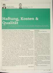 Vorschauseite 1: Haftung, Kosten & Qualität