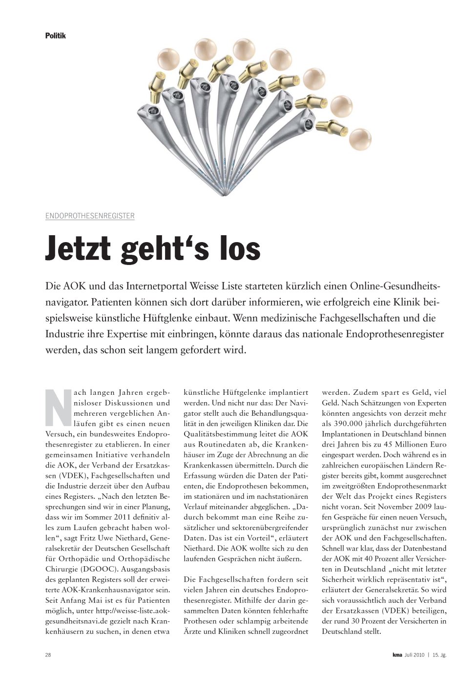 Vorschauseite 1: Jetzt geht?s los
