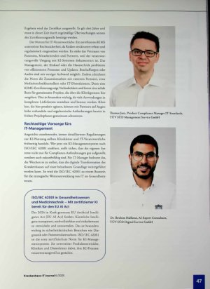 Vorschauseite 2: Mit der ISO/IEC 42001 gut gewappnet für den EU AI Act