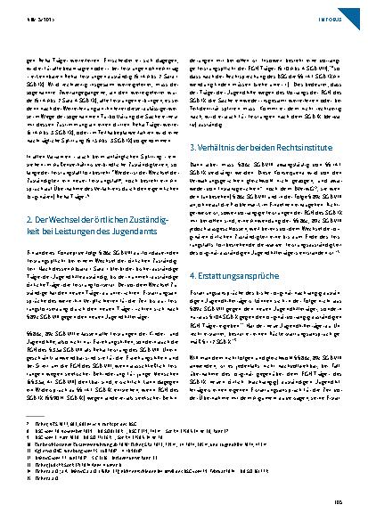 Vorschauseite 2: Die fortdauernde Leistungsverpflichtung der Jugendämter und Fallübergabe im koordinierenden Reha-Verfahren