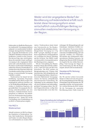 Vorschauseite 2: Regionale Gesundheitszentren Bisher negative Bilanz
