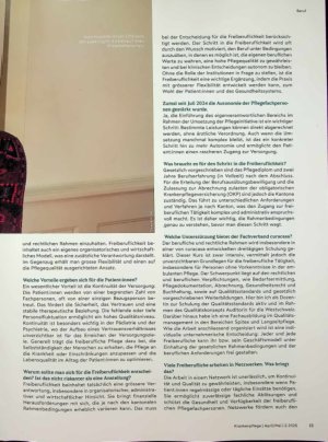 Vorschauseite 2: Freiberuflich und nahe an den Patient: innen