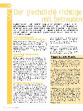 Vorschauseite 1: Der (rechtlich) richtige Umgang mit betreuten Patienten