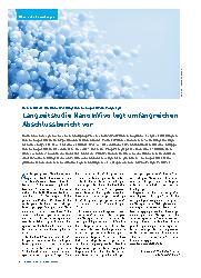 Vorschauseite 1: Langzeitstudie NanoInVivo legt umfangreichen Abschlussbericht vor