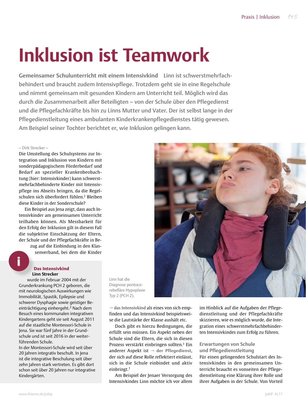 Vorschauseite 1: Inklusion ist Teamwork