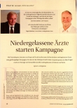 Vorschauseite 1: Niedergelassene Ärzte starten Kampagne