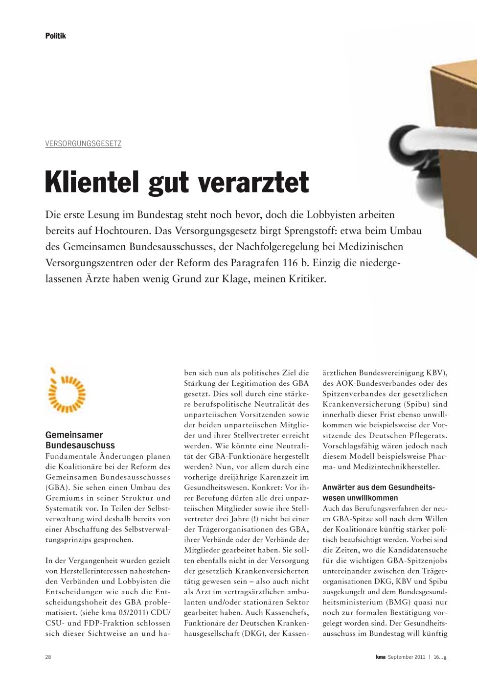 Vorschauseite 1: Klientel gut verarztet