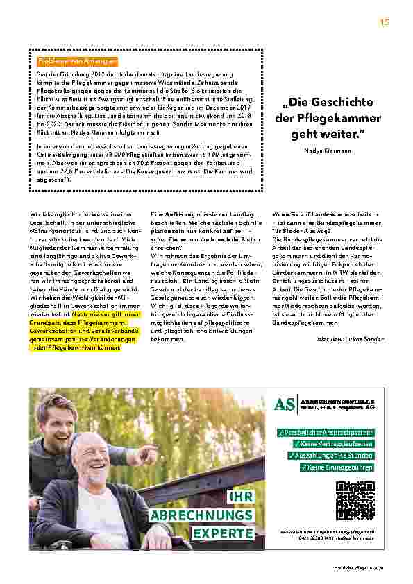 Vorschauseite 2: "Mit begrenzten Mitteln viel erreicht"