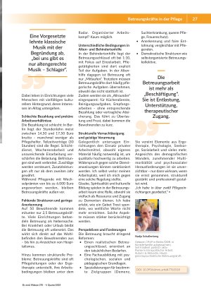 Vorschauseite 2: Betreuungskräfte in der Pflege Notwendiges Übel oder unterschätzte Ressource?