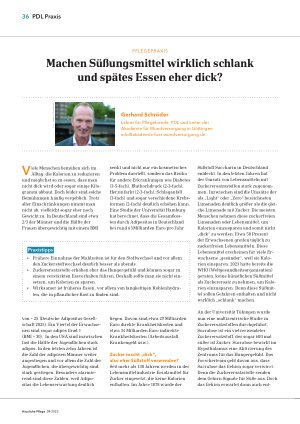 Vorschauseite 1: Machen Süßungsmittel wirklich schlank und spätes Essen eher dick?