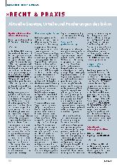 Vorschauseite 1: Aktuelle Gesetze, Urteile und Forderungen des BVKM