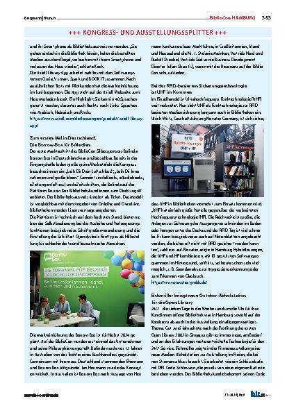 Vorschauseite 5: Kongress und Ausstellungssplitter +++