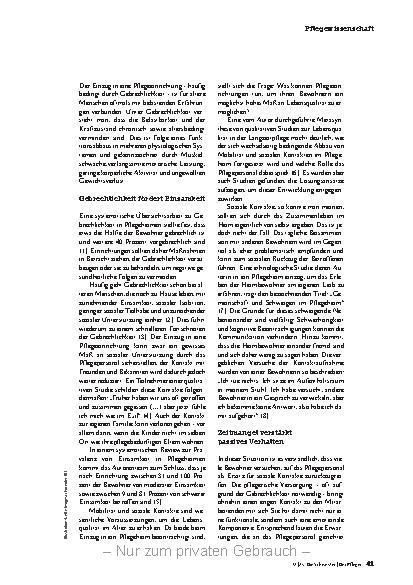 Vorschauseite 2: Wege aus der Isolation